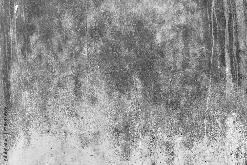 Water marks flow through the cement surface. Grunge textures backgrounds. background with copy space.
