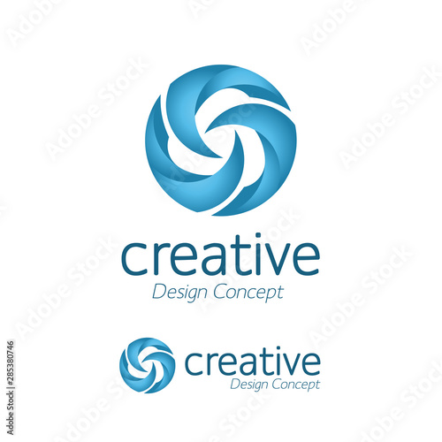 creative  simple design windmill logo. Whirligig icon vector. pinwheel Flat icon isolated