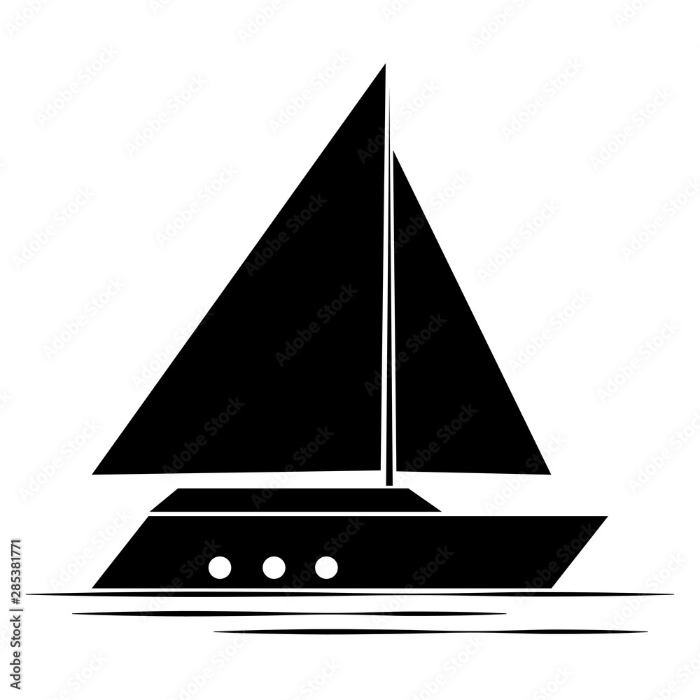Front view of a boat