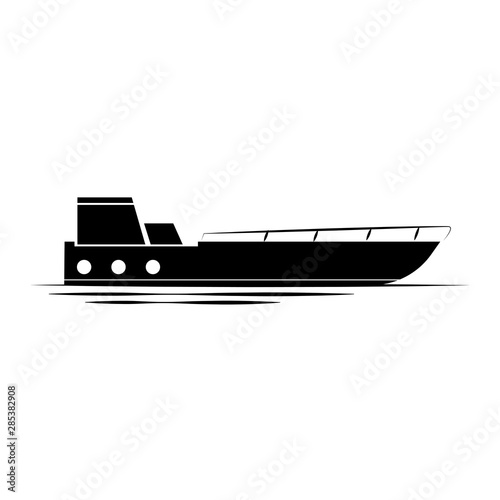 Front view of a boat