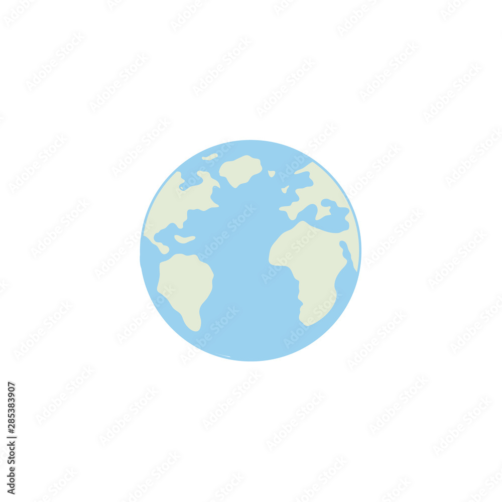 Planet Earth. Vector drawing of the globe. Colour illustration by hand Planet Earth. Vector drawing of the globe. Colour illustration by hand
