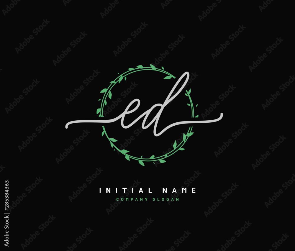 E D ED Beauty vector initial logo, handwriting logo of initial signature, wedding, fashion, jewerly, boutique, floral and botanical with creative template for any company or business. E D ED Beauty vector initial logo, handwriting logo of initial signature, wedding, fashion, jewerly, boutique, floral and botanical with creative template for any company or business.