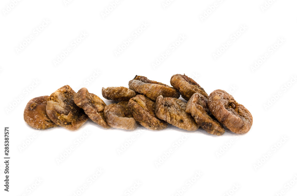 dried figs isolated on a white background