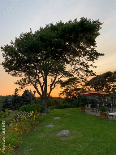 Views of Long Island Sound during summertime, New England coast, North Atlantic photo
