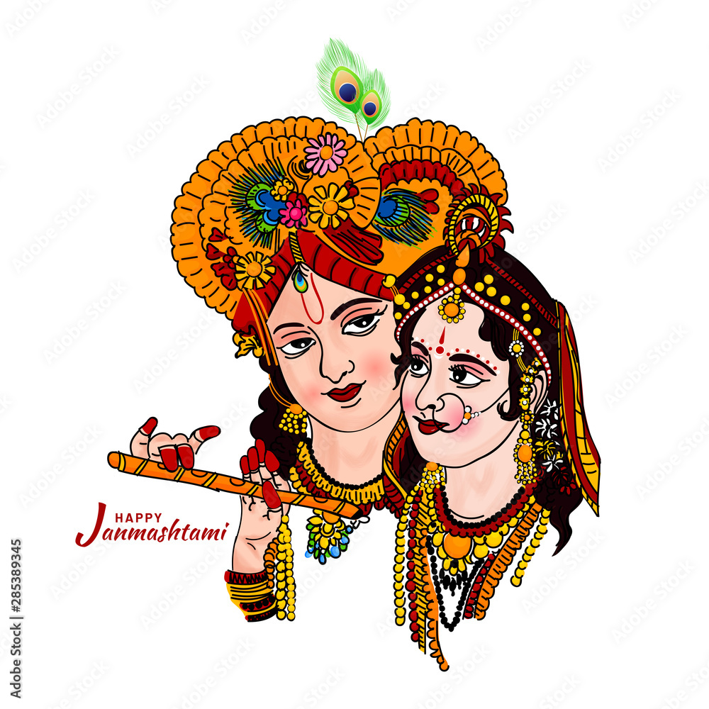 Krishna Drawing |Janmashtami Drawing |How To Draw Lord Krishna| Krishna  Janmashtami Festival Drawing - YouTube