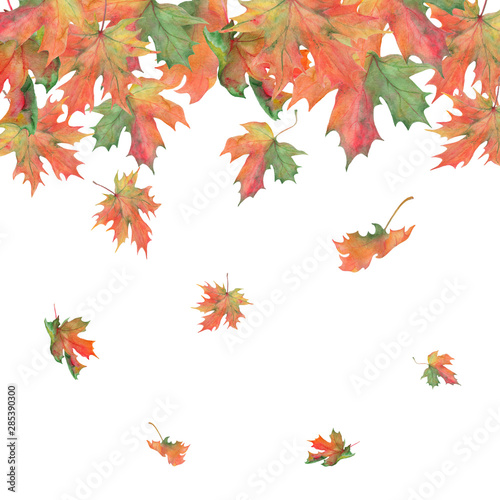 Watercolor autumn