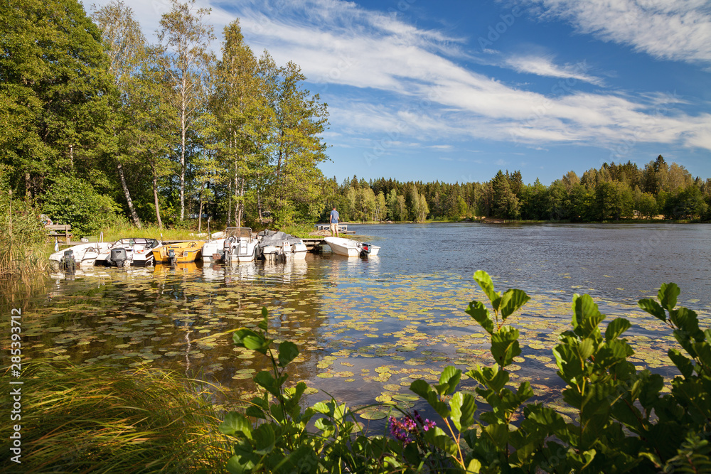 Fototapeta premium River Kymijoki (Kymi) Finland