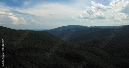 Drone Over Blue Ridge Mountains Virginia photo