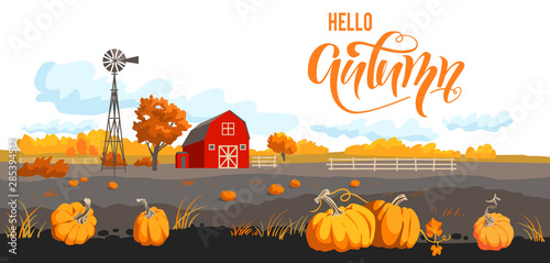 Seasonal harvest banner