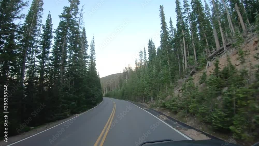 Rocky Mountain National Park Trail Ridge Road part 4. The descent down the mountain and out of the park in this hyper lapse taken at dusk. Rocky Mountain National Park Trail Ridge Road part 4. The descent down the mountain and out of the park in this hyper lapse taken at dusk.