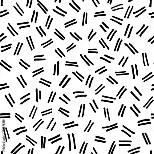 Abstract Seamless Pattern. Brush Strokes.