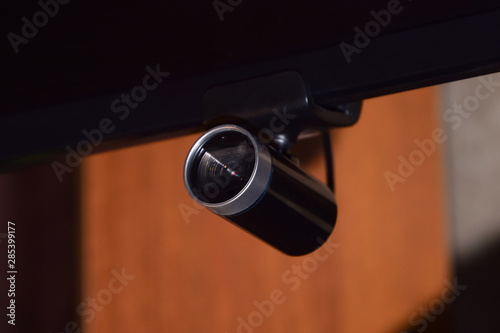 Web camera, attached to the monitor