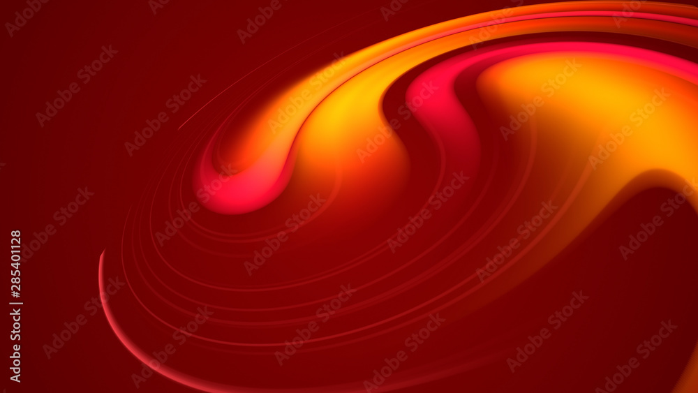 3d Rendering Of Abstract Background With Red Orange Yellow Twisted Gradient Colors Beautiful Mixing Paint Spiral On A Plane Stock Ilration Adobe - How To Mix Colors In Paint 3d