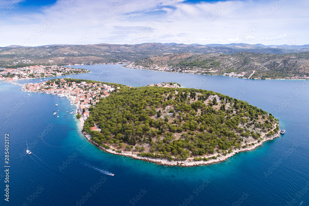 Croatia shore from above - aerial view