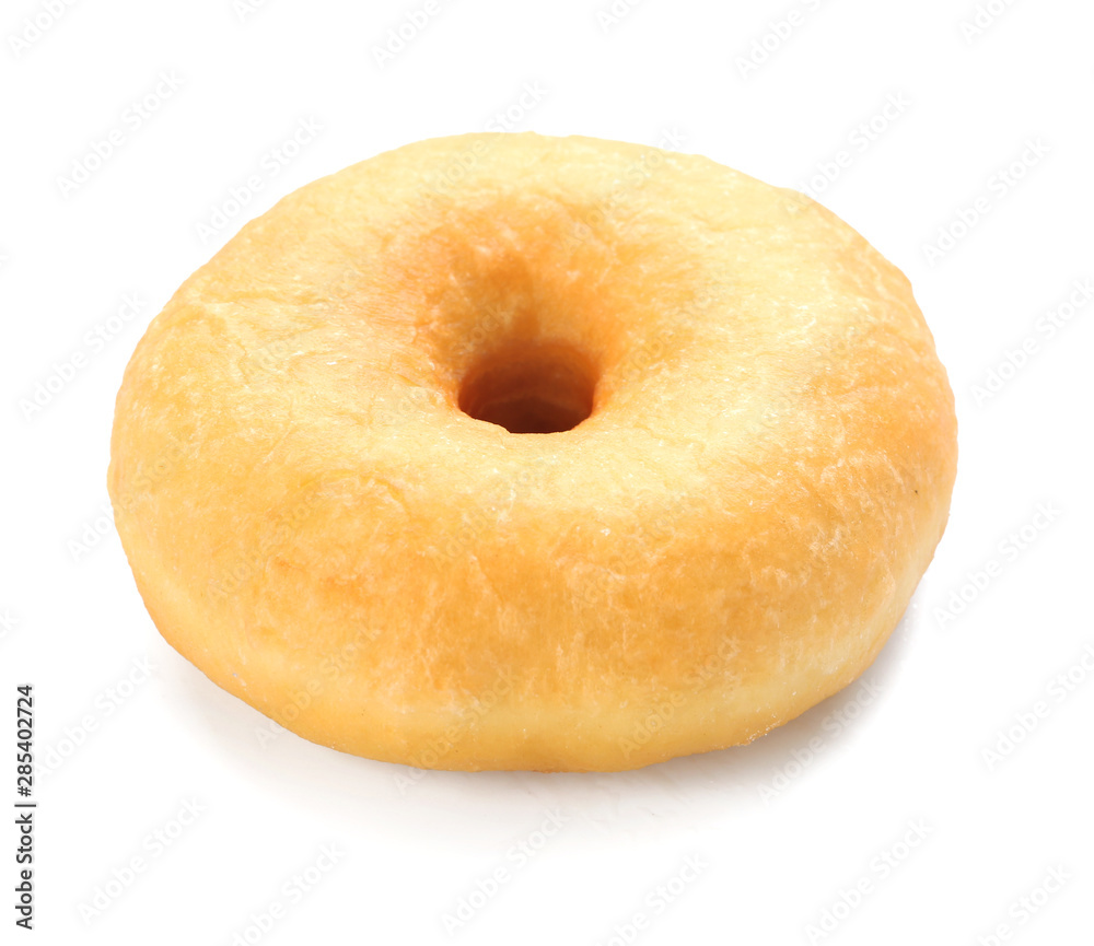 Sweet tasty donut on white background Sweet tasty donut on white background