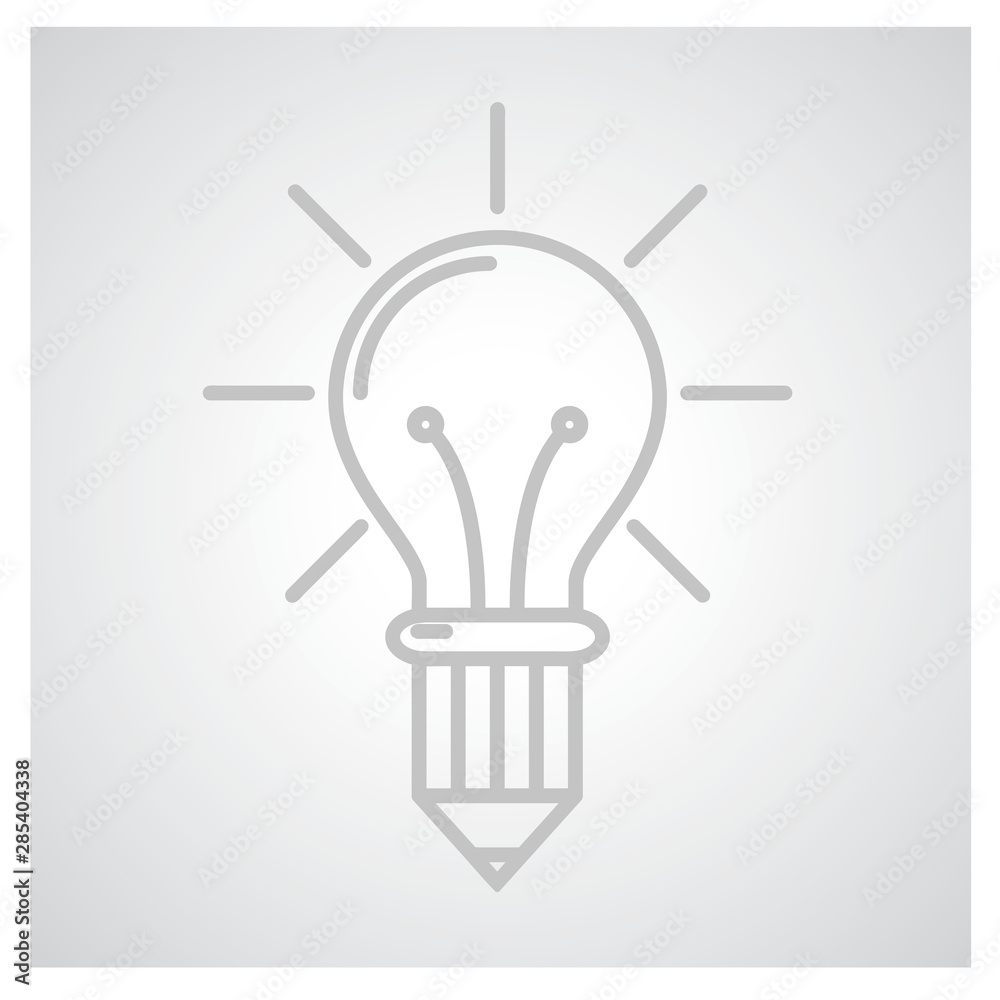 Light lamp sign icon. Idea symbol. Light lamp sign icon. Idea symbol.