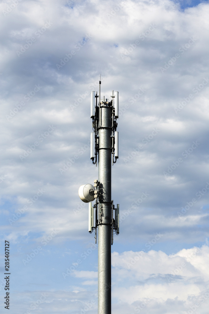 Telecommunication tower view Telecommunication tower view