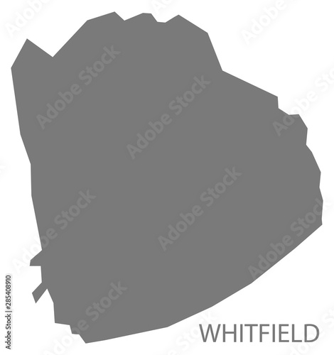 Whitfield grey ward map of High Peak district in East Midlands England UK photo