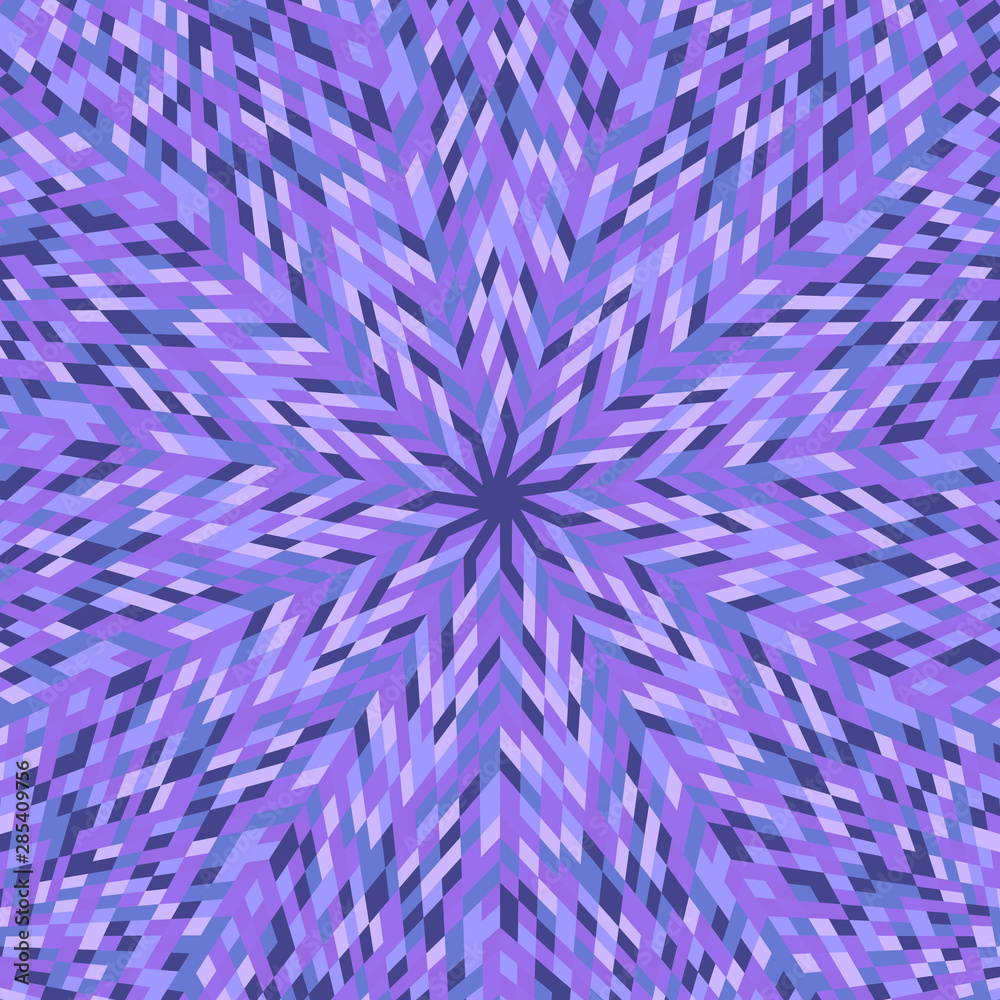 Burst mosaic pattern background - hypnotic circular abstract colorful vector graphic design with geometrical tiles Burst mosaic pattern background - hypnotic circular abstract colorful vector graphic design with geometrical tiles