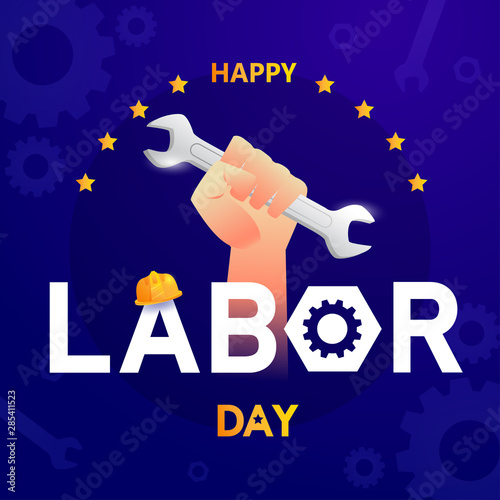 Labor day in America background design vector template graphic or banners  illustrations