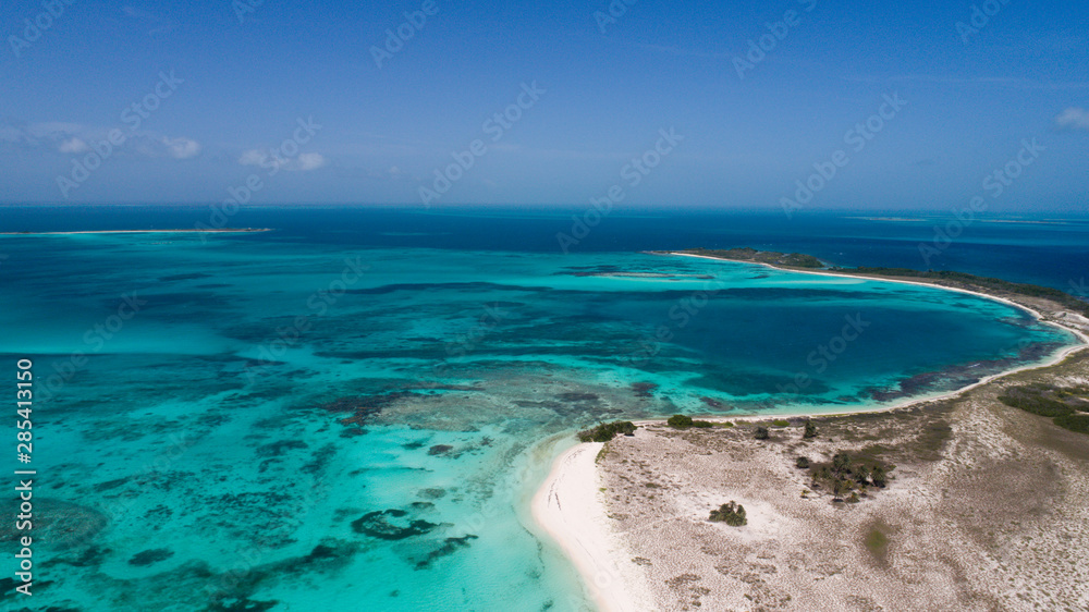 Aerial View,Caribbean Sea,cayo de agua Venezuela Waterscape