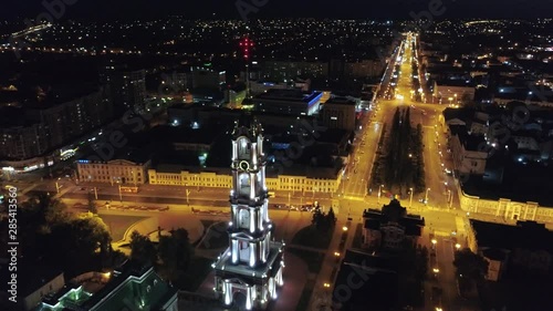Night Tambov with a bird flight 08