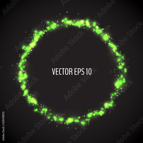 Magical green circle