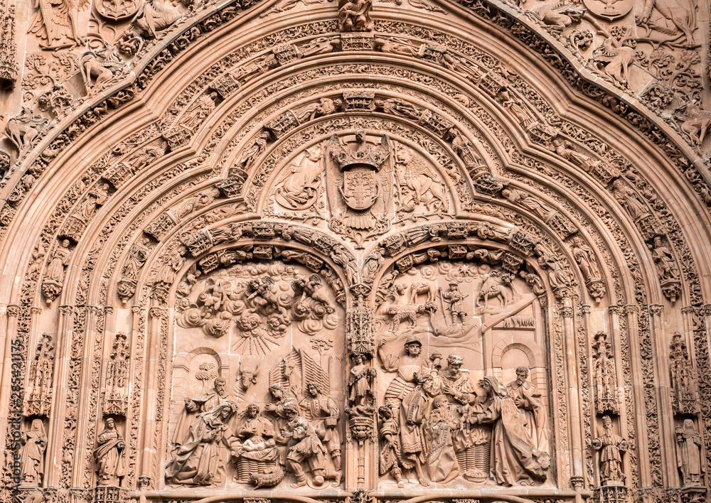 Detail of the main cover of the cathedral called the 