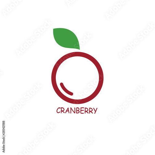 Set of fresh cranberry logo template vector icon illustration concept