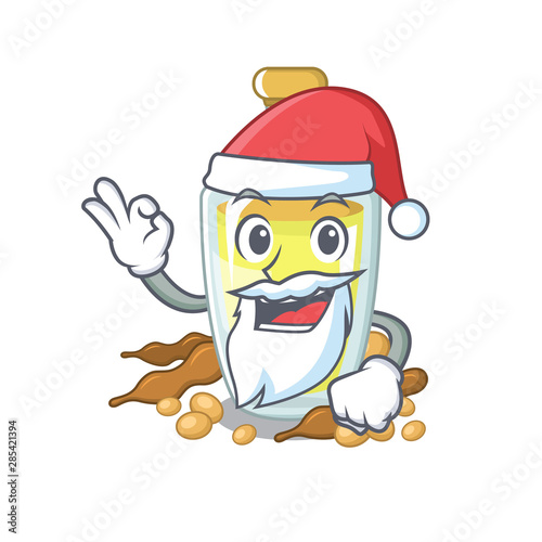 Santa soybean oil with the character shape