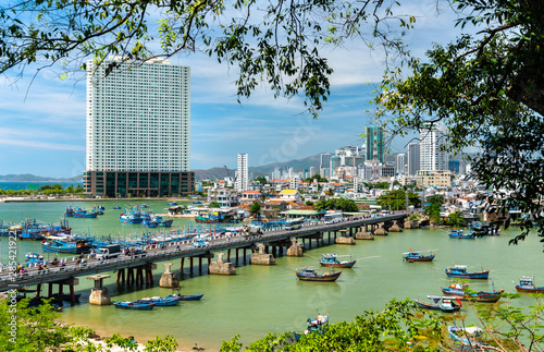 Foto View of Nha Trang city in Vietnam