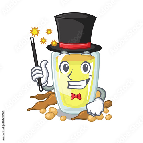 Magician soybean oil with the character shape