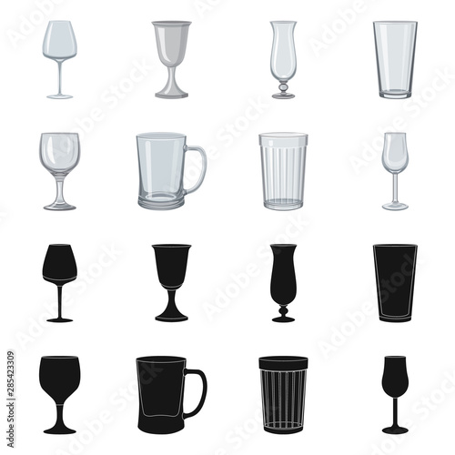 Vector design of form and celebration sign. Set of form and volume vector icon for stock.