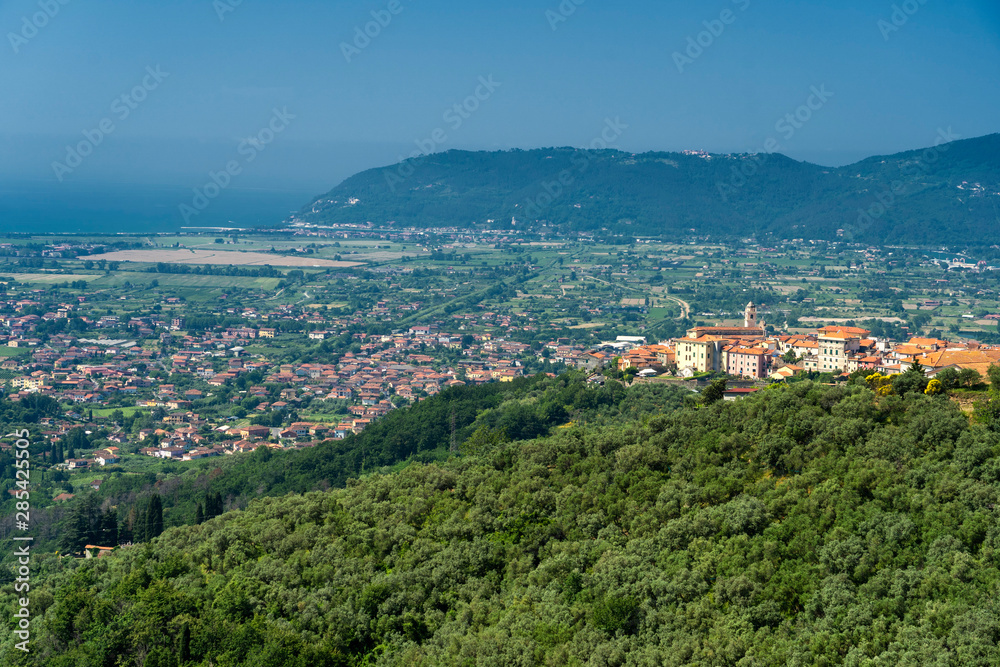 Panoramic view of Castelnuovo Magra, Liguria