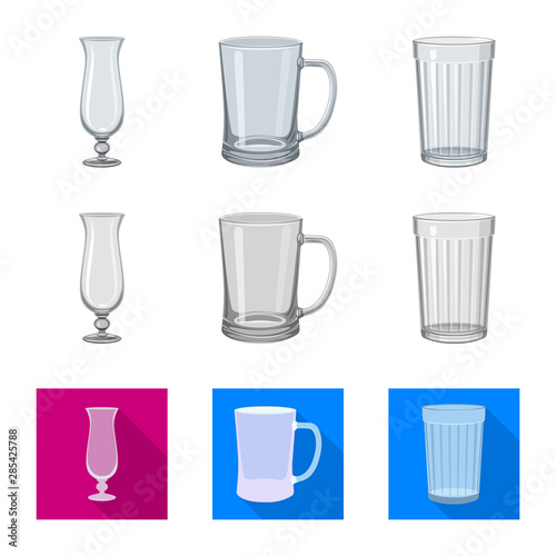 Vector design of form and celebration icon. Collection of form and volume stock vector illustration.