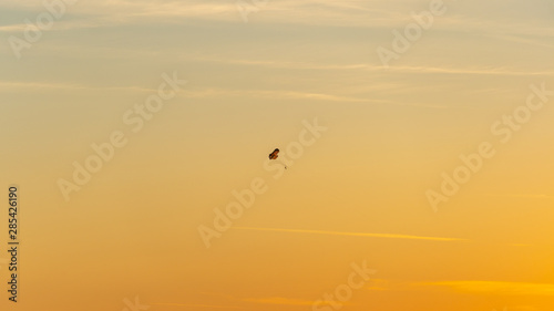 Paragliding at sunset © Boris