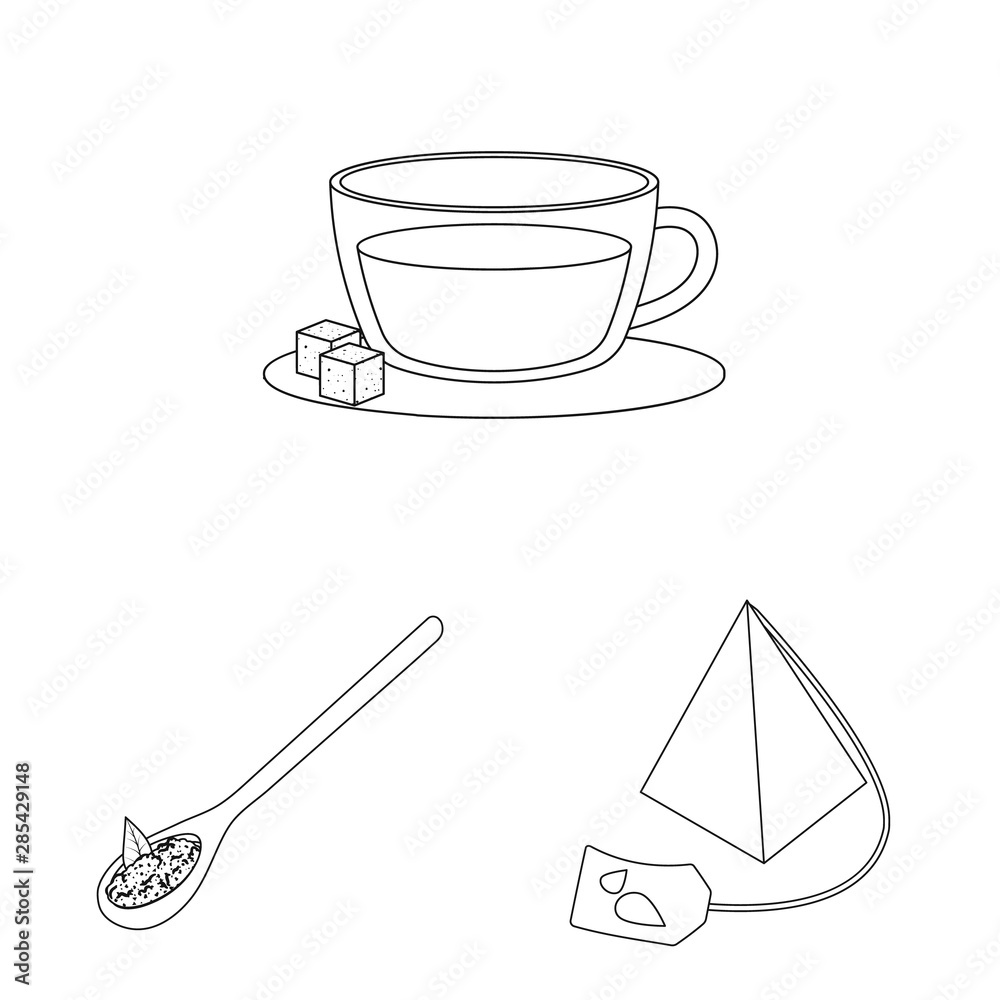 Isolated object of food and natural sign. Set of food and black vector icon for stock. Isolated object of food and natural sign. Set of food and black vector icon for stock.