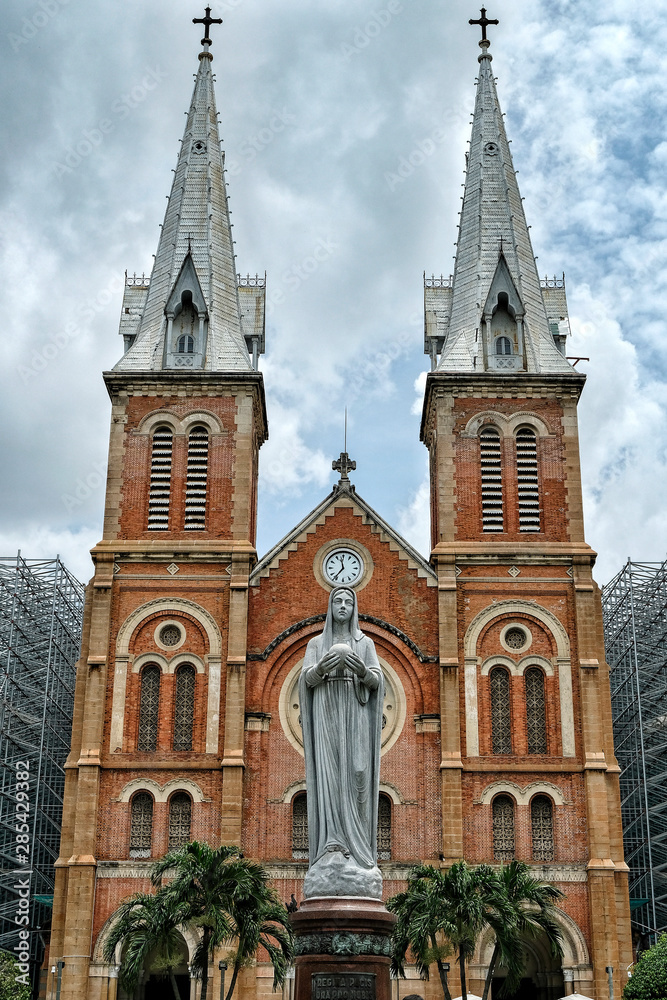 Saigon Notre-Dame Basilica, in Ho Chi Minh City, Vietnam