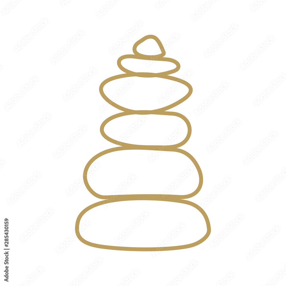 Mono line Rock balance Mono line Rock balance