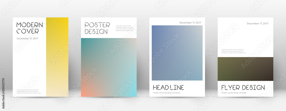 Flyer layout. Minimal brilliant template for Broch Flyer layout. Minimal brilliant template for Broch