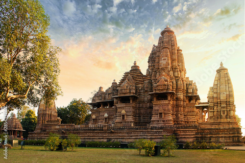 Western Group of Temple Khajuraho, Madhya Pradesh India - A world Unesco Heritage Site photo