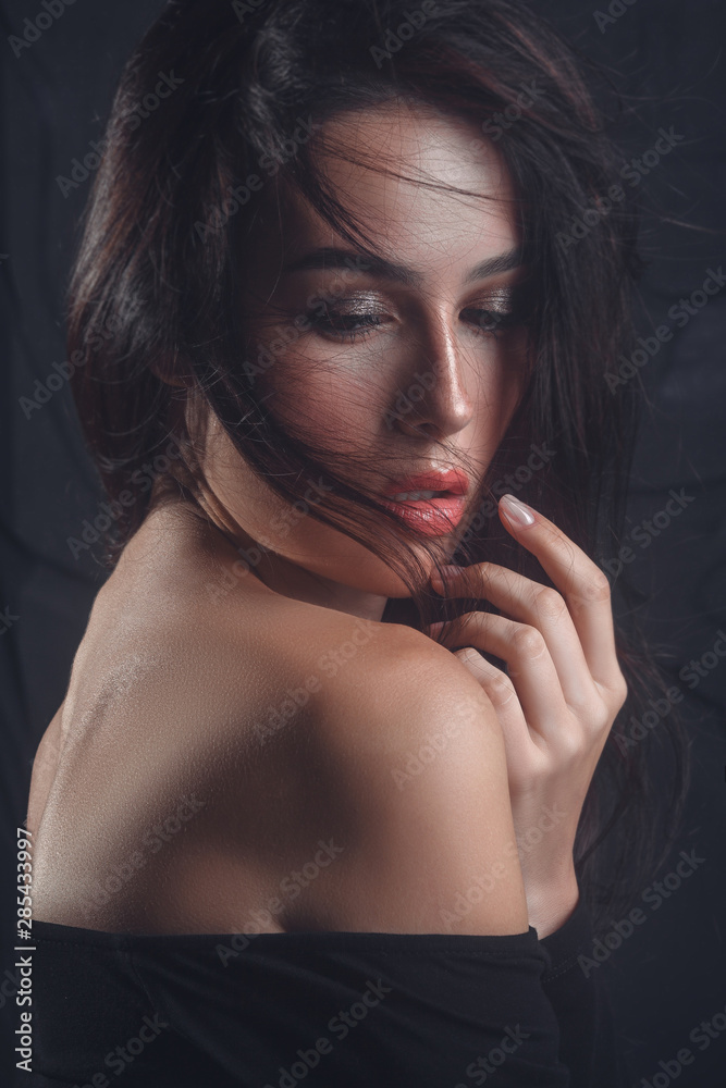 Beauty portrait of attractive young woman Beauty portrait of attractive young woman