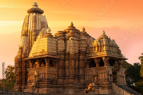 Western Group of Temple Khajuraho, Madhya Pradesh India - A world Unesco Heritage Site