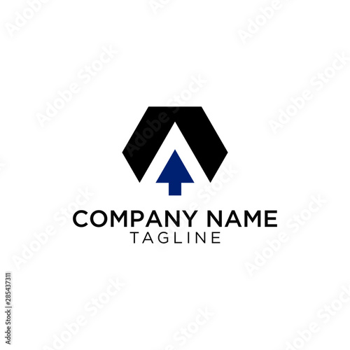 Free Download A design logo with an up sign can be used for symbols - GFXLoad