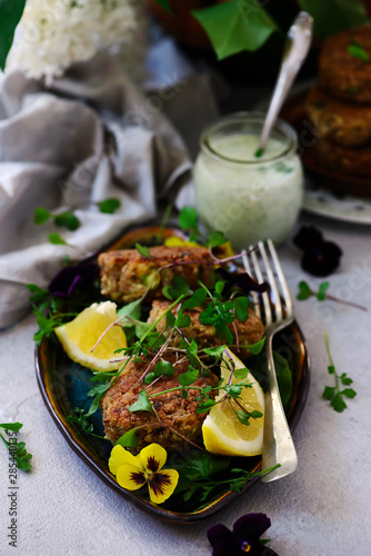 buckwheat vegetarian patties..style rustic