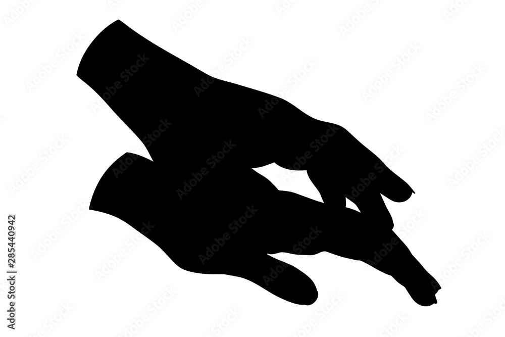 Vector silhouette of a hand holding another hand. Symbol of family, care, safe, protect,help. Vector silhouette of a hand holding another hand. Symbol of family, care, safe, protect,help.