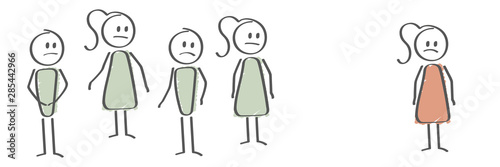 Personen - Ausgrenzung Mobbing