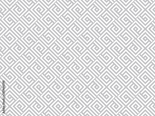 Abstract geometric pattern. A seamless vector background. White and grey ornament. Graphic modern pattern. Simple lattice graphic design.