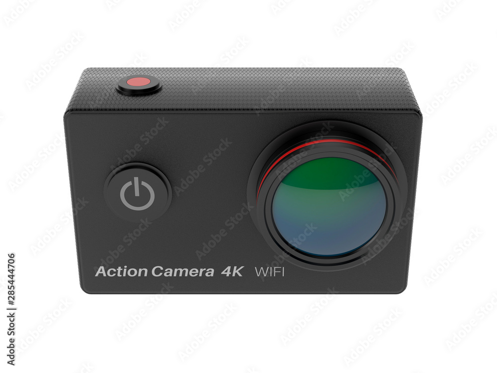 Action camera. 3d rendering illustration Action camera. 3d rendering illustration