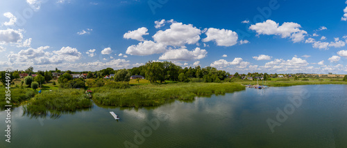 Der Uckersee bei Seehausen in Brandenburg als Panoramafoto photo